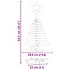 vidaXL Χριστουγεννιάτικο Δέντρο με βάση Καφέ 60 cm Μασίφ ξύλο teak