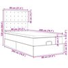 vidaXL Οθωμανικό κρεβάτι με στρώμα Μαύρο 80x200cm Faux Leather