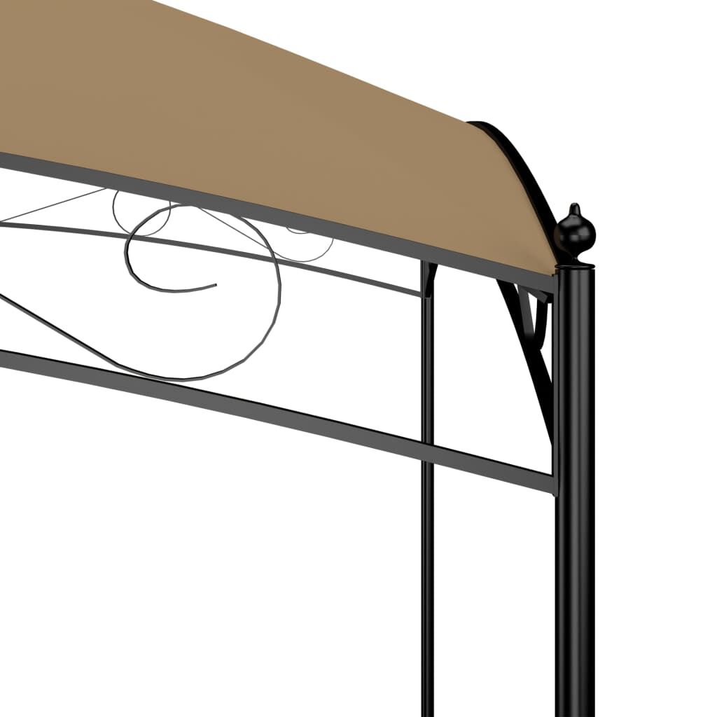 vidaXL Κιόσκι Taupe 3 x 3 x 2,65 μ. 180 γρ./μ²