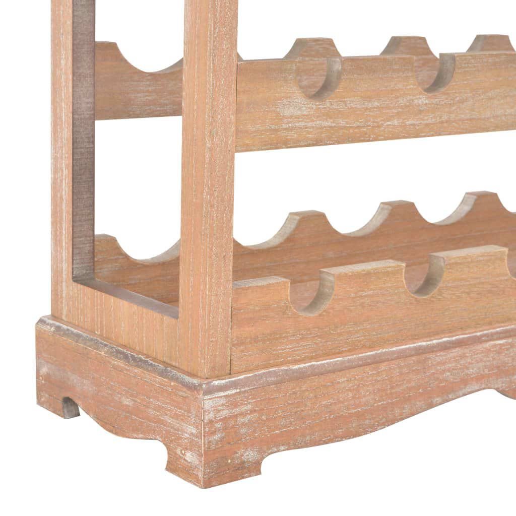 vidaXL Κάβα Κρασιών Καφέ 70 x 22,5 x 70,5 εκ. από MDF
