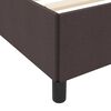 vidaXL Κρεβάτι με ελατήρια Καφέ 80 x 200 cm Ύφασμα, Επεξεργασμένο Ξύλο