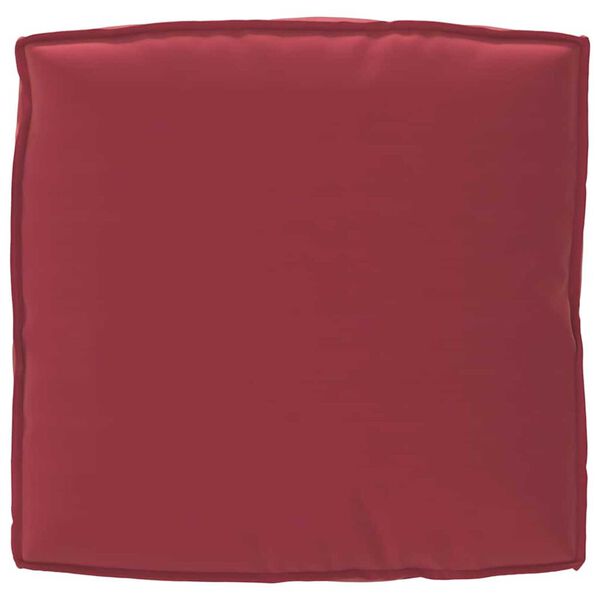 vidaXL Μαξιλάρι παλέτας για κάθισμα Κόκκινο 80 x 80 x 12 cm