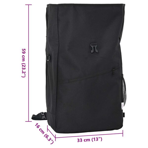 vidaXL Τσάντα Ποδηλάτου για Ρακέτα 25 L Μαύρη 33x16x48 εκ.