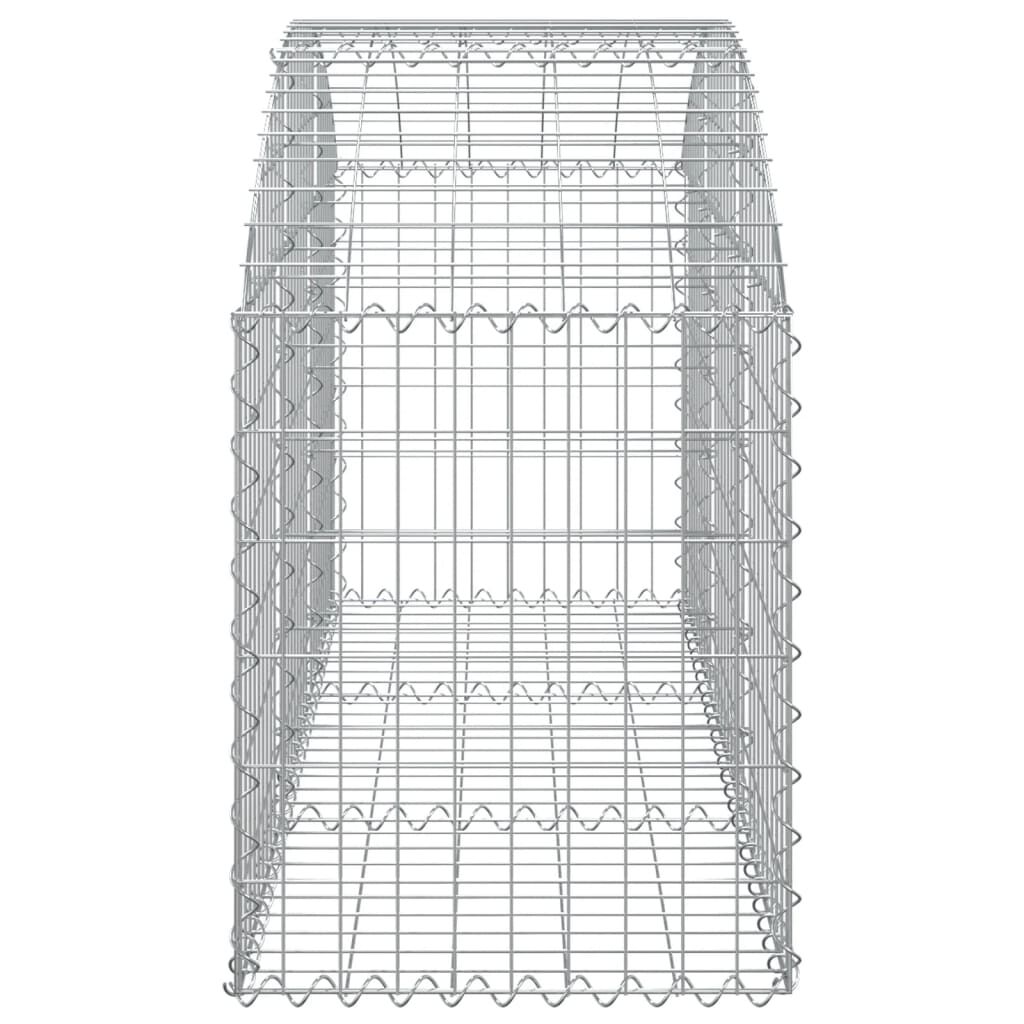 vidaXL Συρματοκιβώτιο Τοξωτό 150x50x60/80εκ. από Γαλβανισμένο Χάλυβα