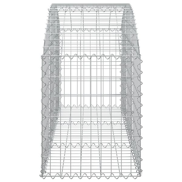 vidaXL Συρματοκιβώτιο Τοξωτό 150x50x60/80εκ. από Γαλβανισμένο Χάλυβα