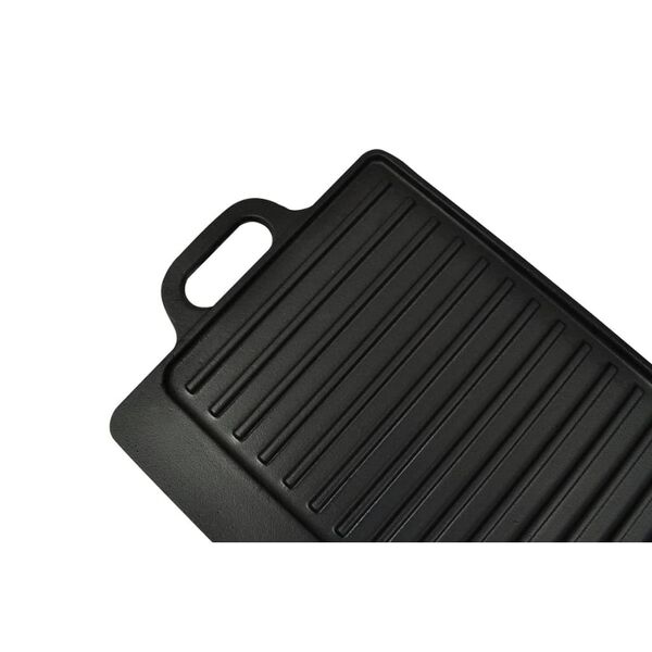 vidaXL Πλάκα Ψησίματος Δύο Όψεων 2 τεμ. 38 x 23 εκ. από Χυτοσίδηρο