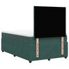 vidaXL Κρεβάτι Boxspring με Στρώμα Σκούρο Πράσινο 120x190εκ. Βελούδινο
