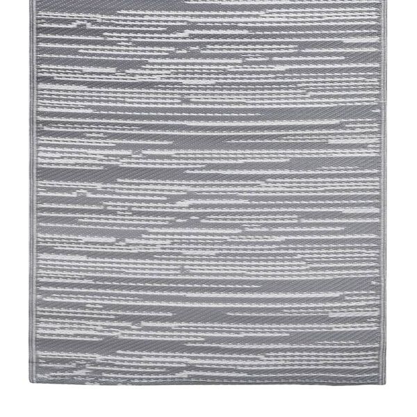 vidaXL Χαλί εξωτερικού χώρου ARAKIL Γκρι 80x150 cm PP