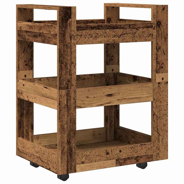 vidaXL Καρότσι Κουζίνας Παλαιό ξύλο 60 x 45 x 80 εκ Επεξεργασμένο ξύλο