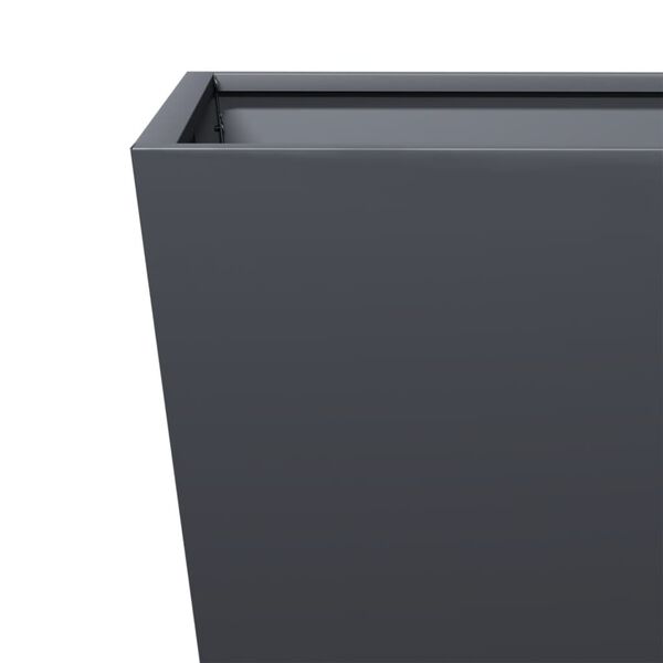 vidaXL Ζαρντινιέρες Κήπου 2 τεμ. Ανθρακί 40x40x40 εκ. από Ατσάλι