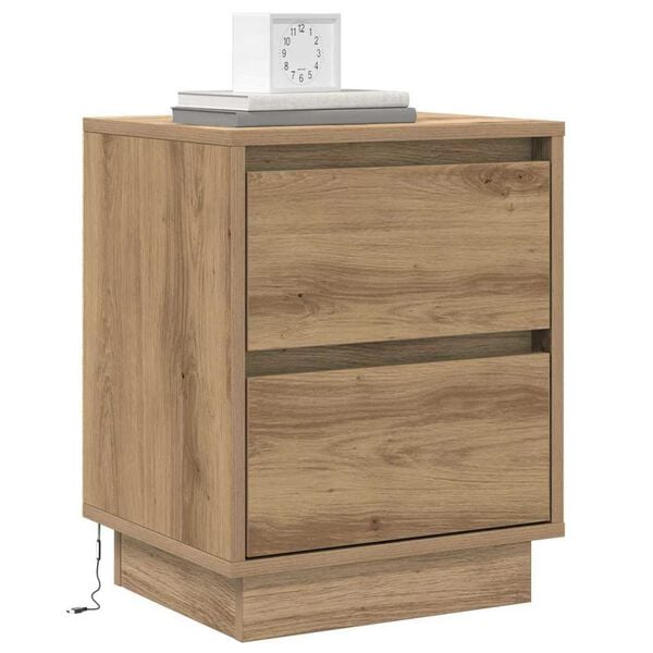 vidaXL Κομοδίνο με Artisan Oak 39 x 34.5 x 50 εκ. Επεξεργασμένο ξύλο