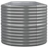 vidaXL Ζαρντινιέρα Γκρι 368x80x68 εκ. Γαλβανισμένος χάλυβας