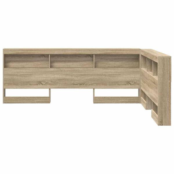 vidaXL Κεφαλάρι Αποθήκης με ράφι Sonoma Δρυς 140 cm Επεξεργασμένο ξύλο