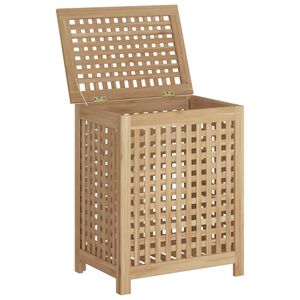vidaXL Καλάθι Άπλυτων 50x35x60 εκ. από Μασίφ Ξύλο Teak