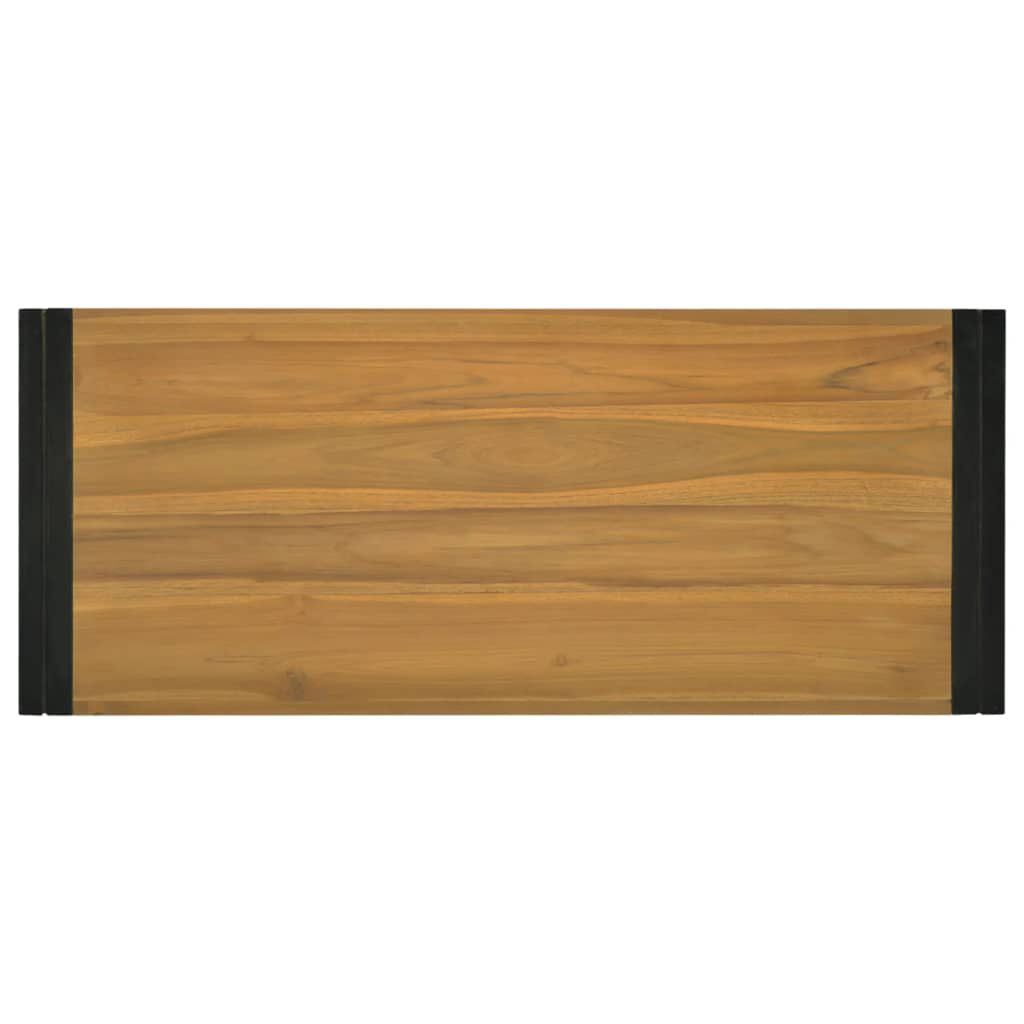 vidaXL Έπιπλο Μπάνιου Επιτοίχιο 110x45x35 εκ. από Μασίφ Ξύλο Teak