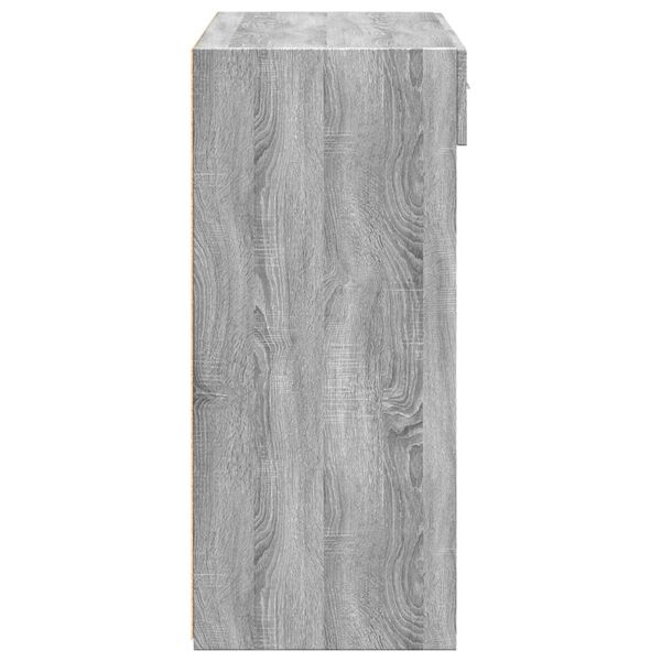 vidaXL Ντουλάπι Γκρι Sonoma 80x42,5x93 εκ. από Επεξεργασμένο Ξύλο