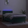 vidaXL &Kappa;&rho;&epsilon;&beta;ά&tau;&iota; Boxspring &mu;&epsilon; &Sigma;&tau;&rho;ώ&mu;&alpha; & LED &Sigma;&kappa;. &Pi;&rho;ά&sigma;&iota;&nu;&omicron; 90x200 &epsilon;&kappa; &Beta;&epsilon;&lambda;&omicron;ύ&delta;&omicron;