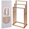 Bathroom Solutions Κρεμάστρα για Πετσέτες με 3 Mπάρες από Μπαμπού