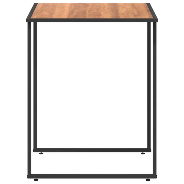vidaXL Τραπέζι Κήπου Καφέ 100 x 55 x 70 εκ. Χάλυβας και DPC