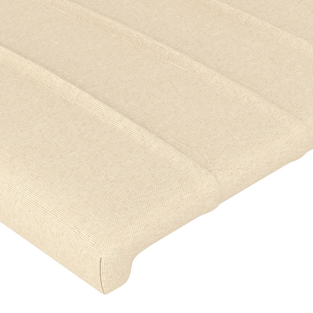 vidaXL Κεφαλάρια Κρεβατιού 2 τεμ. Κρεμ 90x5x78/88 εκ. Υφασμάτινο