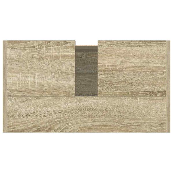 vidaXL Ντουλάπι Μπάνιου Sonoma Δρυς 58 x 33 x 60 εκ. από Επεξεργ. Ξύλο