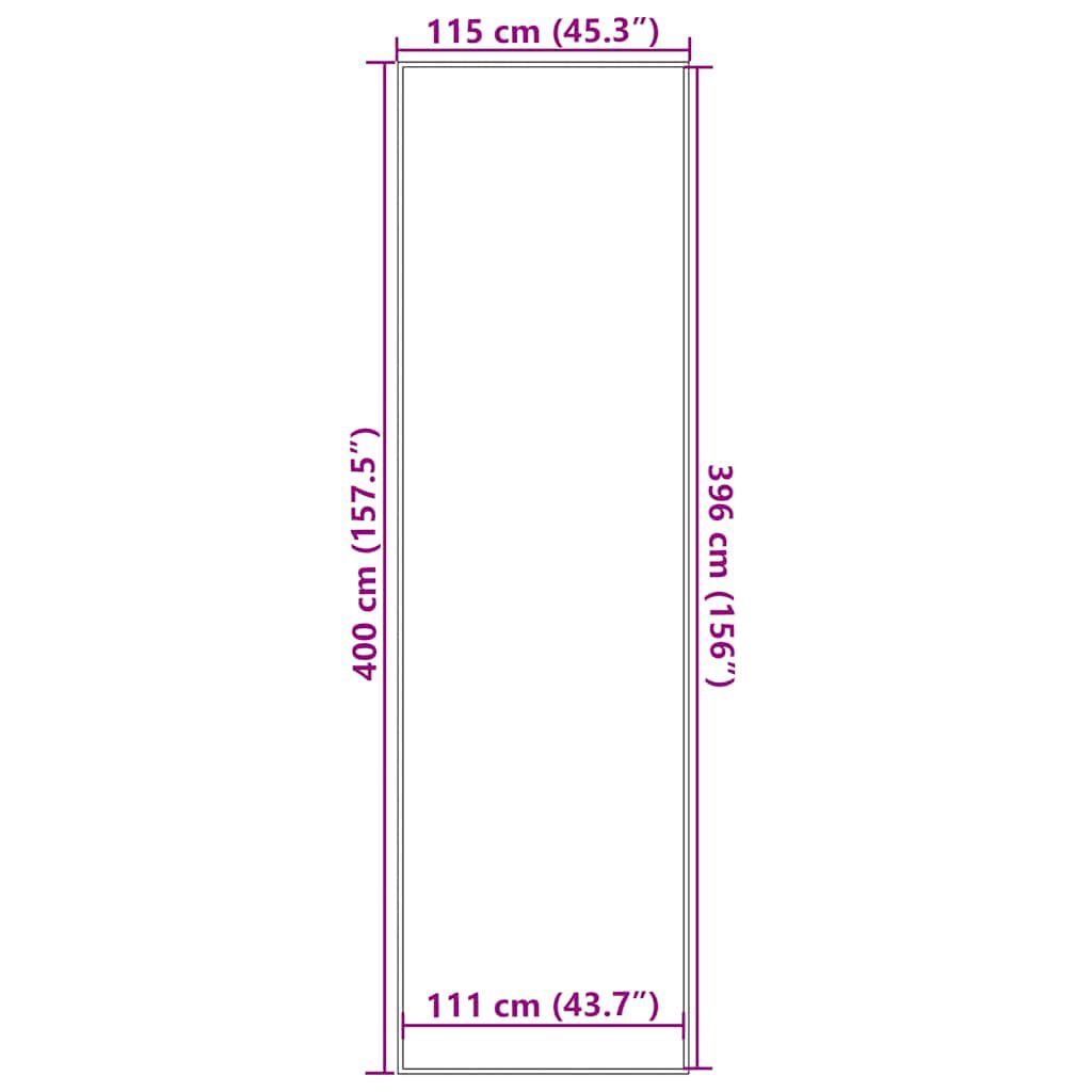 vidaXL Πατάκι Εισόδου Ανθρακί 115x400 εκ.