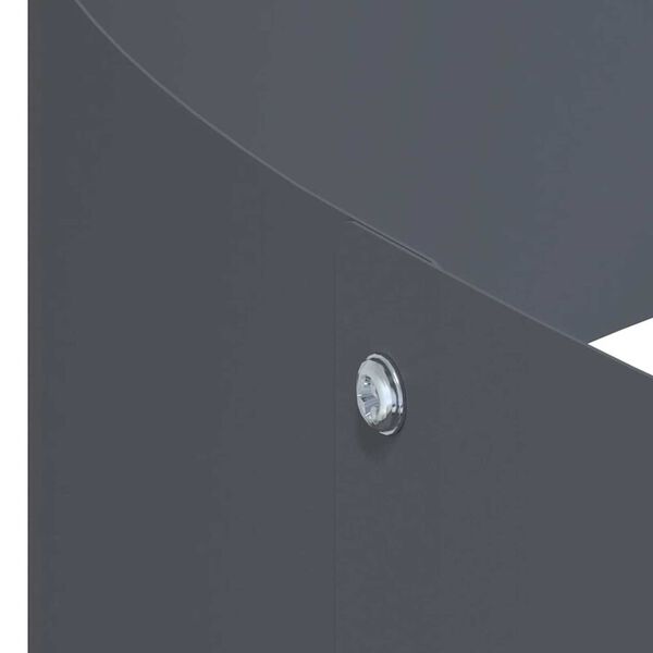 vidaXL Γλάστρα Κήπου Ανθρακί 90 x 90 x 20 εκ Ατσάλι