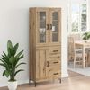 vidaXL Highboard &mu;&epsilon; &sigma;&upsilon;&rho;&tau;ά&rho;&iota; 2 pcs Artisan Oak &Epsilon;&pi;&epsilon;&xi;&epsilon;&rho;&gamma;&alpha;&sigma;&mu;έ&nu;&omicron; &xi;ύ&lambda;&omicron;