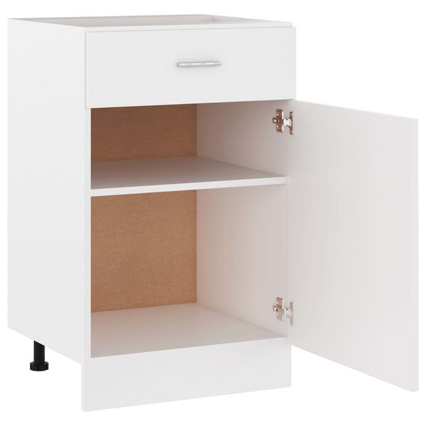 vidaXL Ντουλάπι με Συρτάρι Lyon Λευκό 50x46x81,5 εκ. Επεξ. Ξύλο