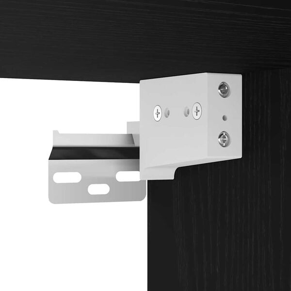 vidaXL Ντουλάπι με πόρτα Μαύρο 100 x 32.5 x 35 cm Επεξεργασμένο ξύλο