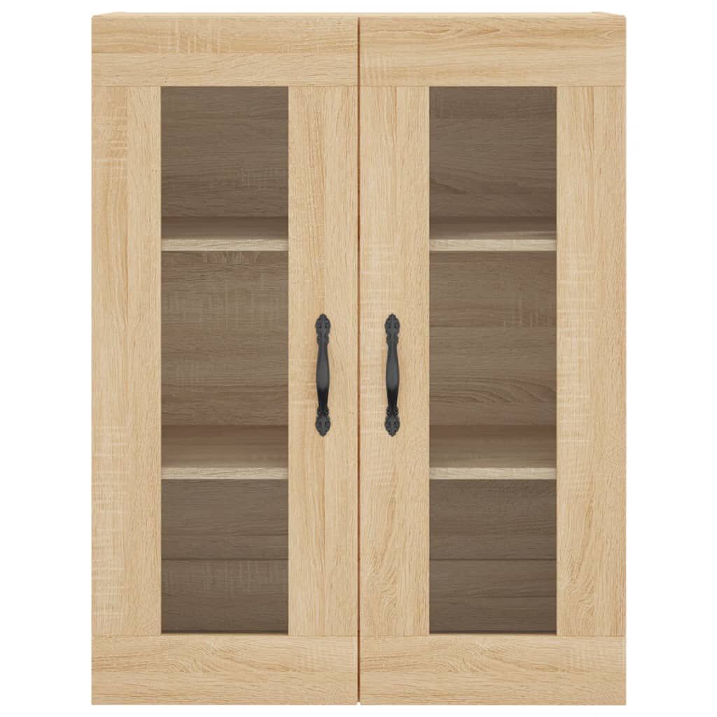 vidaXL Ντουλάπι Sonoma δρυς 69,5 x 34 x 180 εκ. από Επεξεργασμένο Ξύλο