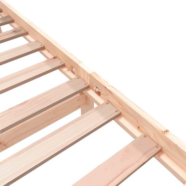 vidaXL Πλαίσιο Κρεβατιού 75x190 εκ. Μασίφ Ξύλο Πεύκου Small Single