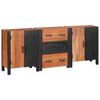 vidaXL Πλαϊνό γραφείο 3 pcs Καφέ 55 x 30 x 75 εκ Μασίφ ξύλο ακακίας