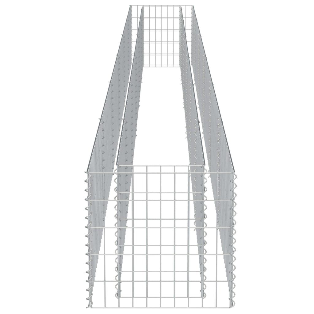 vidaXL Συρματοκιβώτιο-Γλάστρα Υπερυψωμένη 540x50x50 εκ. Γαλβ. Χάλυβας