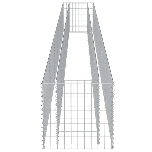 vidaXL Συρματοκιβώτιο-Γλάστρα Υπερυψωμένη 540x50x50 εκ. Γαλβ. Χάλυβας