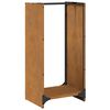 Ράφι για καυσόξυλα vidaXL 40x30x80 cm Ατσάλι σκληρυθέν στον αέρα