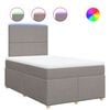 vidaXL &Kappa;&rho;&epsilon;&beta;ά&tau;&iota; Boxspring &mu;&epsilon; &Sigma;&tau;&rho;ώ&mu;&alpha; Taupe 120x190 &epsilon;&kappa;. &Upsilon;&phi;&alpha;&sigma;&mu;ά&tau;&iota;&nu;&omicron;