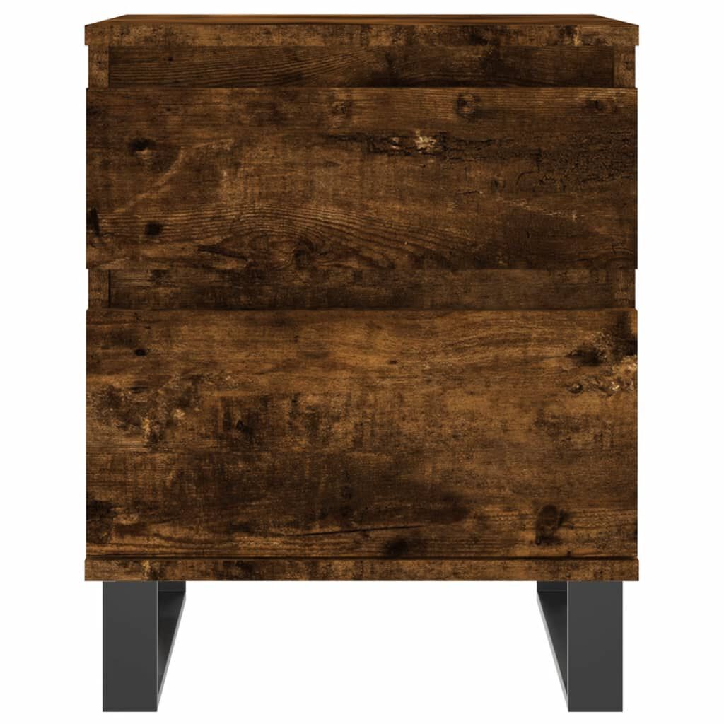 vidaXL Κομοδίνο Καπνιστή Δρυς 40 x 35 x 50 εκ. από Επεξεργ. Ξύλο