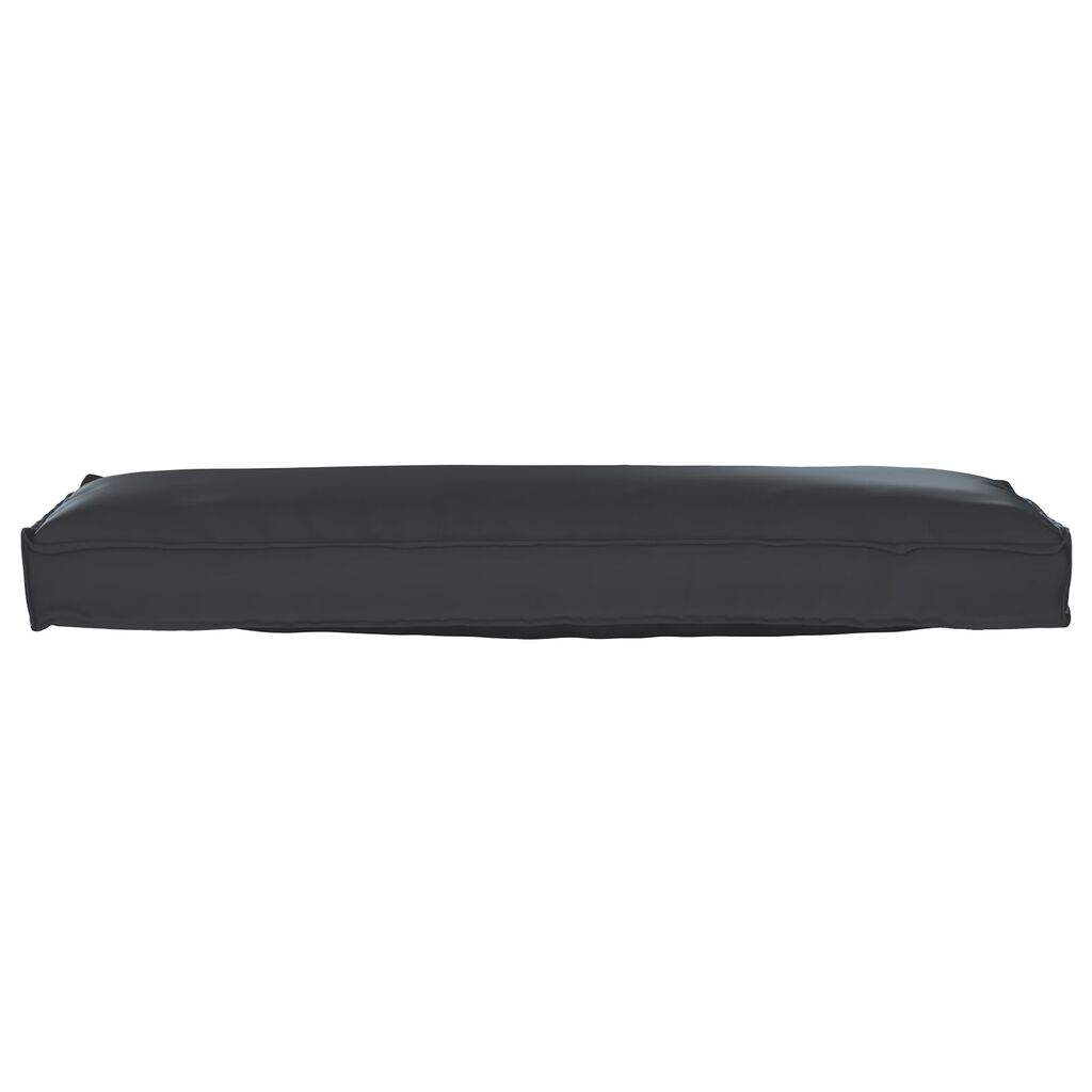vidaXL Μαξιλάρι Παλέτας για Μπάγκα Μαύρο 120x40x8 εκ. Υφασμάτινο