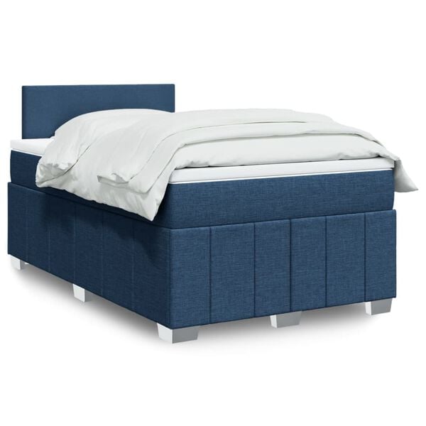 vidaXL &Kappa;&rho;&epsilon;&beta;ά&tau;&iota; Boxspring &mu;&epsilon; &Sigma;&tau;&rho;ώ&mu;&alpha; &Mu;&pi;&lambda;&epsilon; 120x190 &epsilon;&kappa;. &Upsilon;&phi;&alpha;&sigma;&mu;ά&tau;&iota;&nu;&omicron;