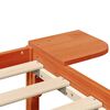 vidaXL Σκελετός Κρεβατιού Κερωτό καφέ 140 x 190 cm