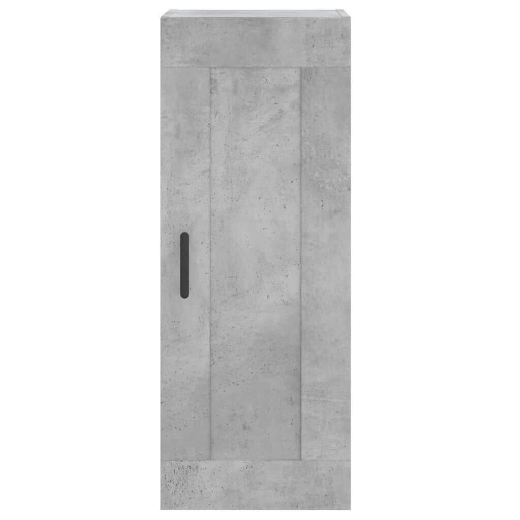 vidaXL Ντουλάπι Γκρι Σκυροδέματος 34,5x34x180 εκ. Επεξεργασμένο Ξύλο