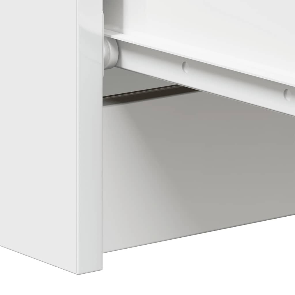 vidaXL Συρταριέρα Γυαλιστερό Λευκό 60x35x98,5 εκ. Επεξεργασμένο Ξύλο