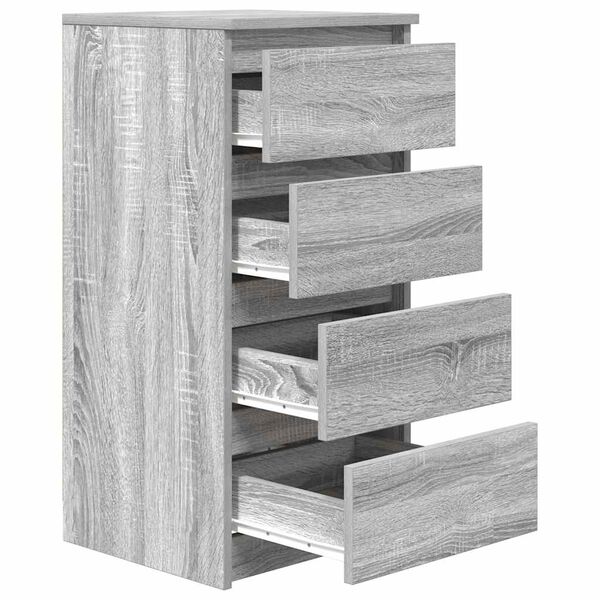 vidaXL Ντουλάπι Γκρι Sonoma 37,5x35x76 εκ. Ξύλινο μηχανουργικό ξύλο