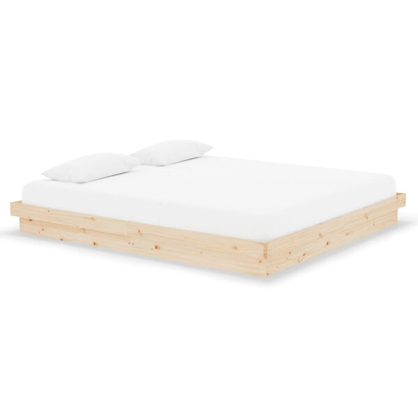 vidaXL Πλαίσιο Κρεβατιού 180 x 200 εκ. Μασίφ Ξύλο Super King Size