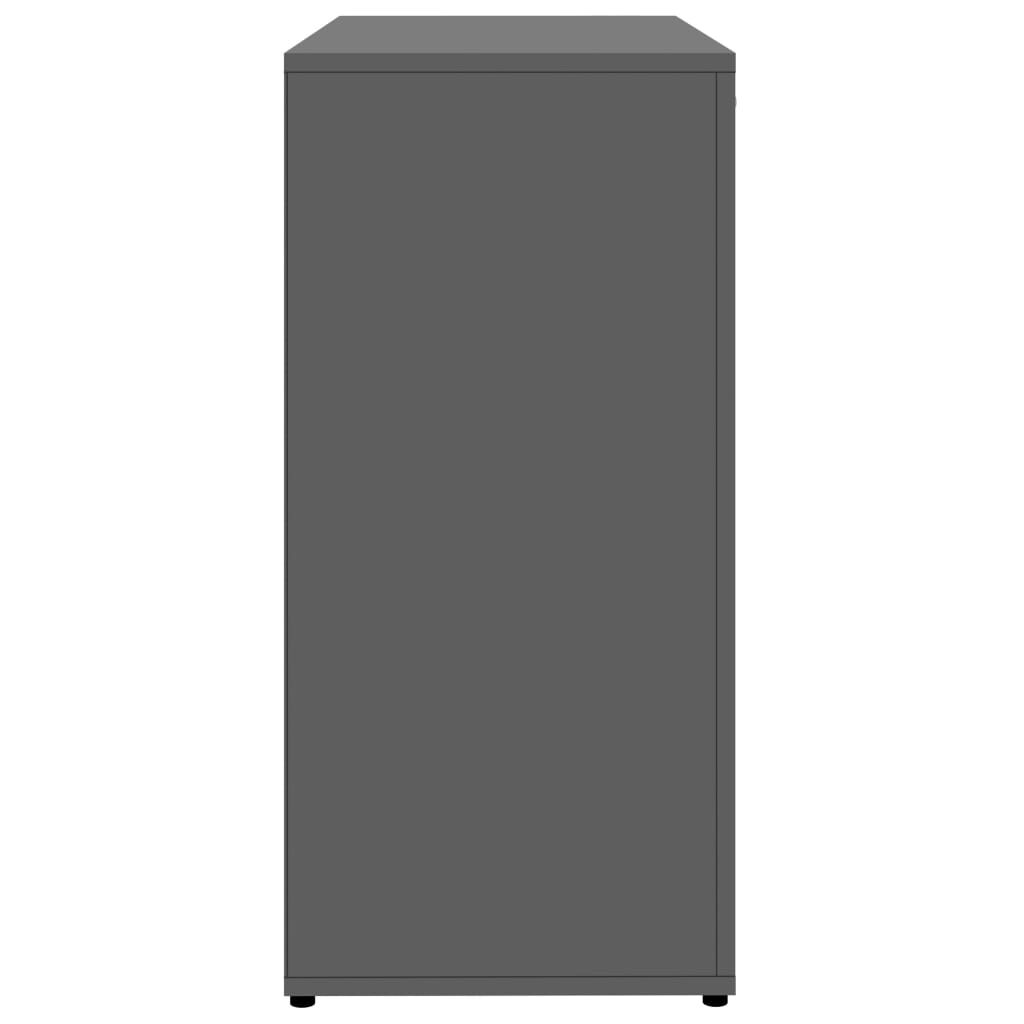 vidaXL Ντουλάπι με Συρτάρι Γκρι 80 x 36 x 75 εκ. από Μοριοσανίδα