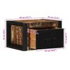 vidaXL Κομοδίνο Πολύχρωμο 40x35x25 cm Στερεό ξύλο αναγεννημένο