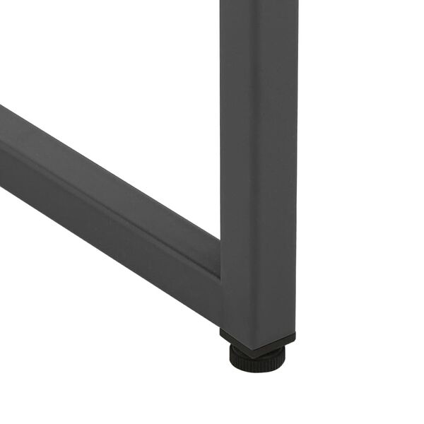 vidaXL Μπουφές Ανθρακί 80 x 35 x 135 εκ. από Ατσάλι και Ψημένο Γυαλί