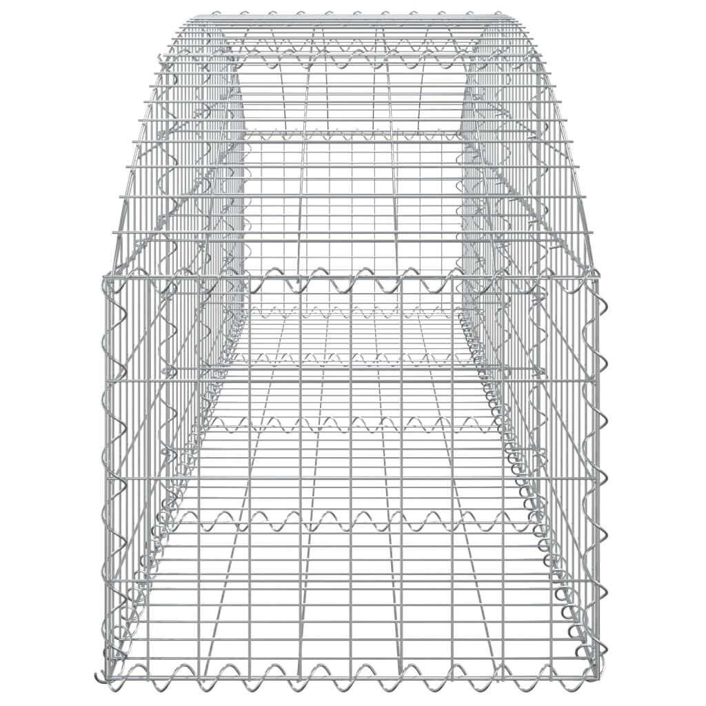vidaXL Συρματοκιβώτιο Τοξωτό 200x50x40/60εκ. από Γαλβανισμένο Χάλυβα
