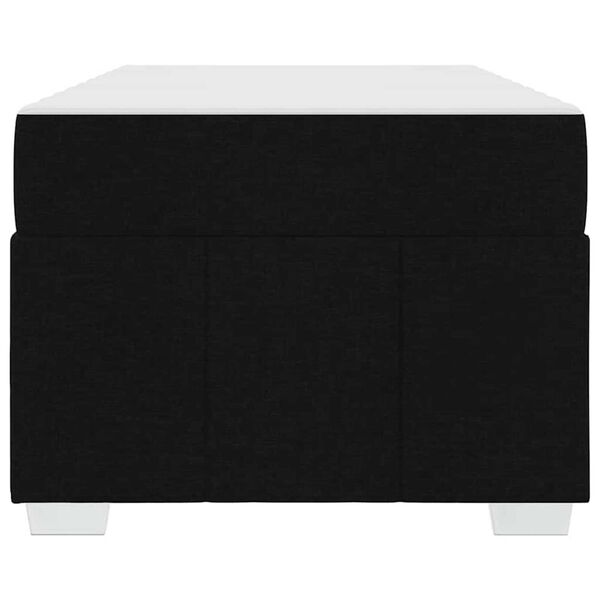 vidaXL Σκελετός Κρεβατιού με στρώμα Μαύρο 120 x 190 cm ύφασμα